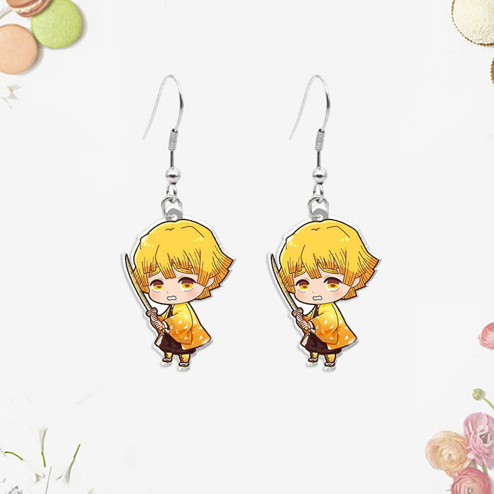 Wholesale Acrylic heat shrink earrings small pendants for teenagers