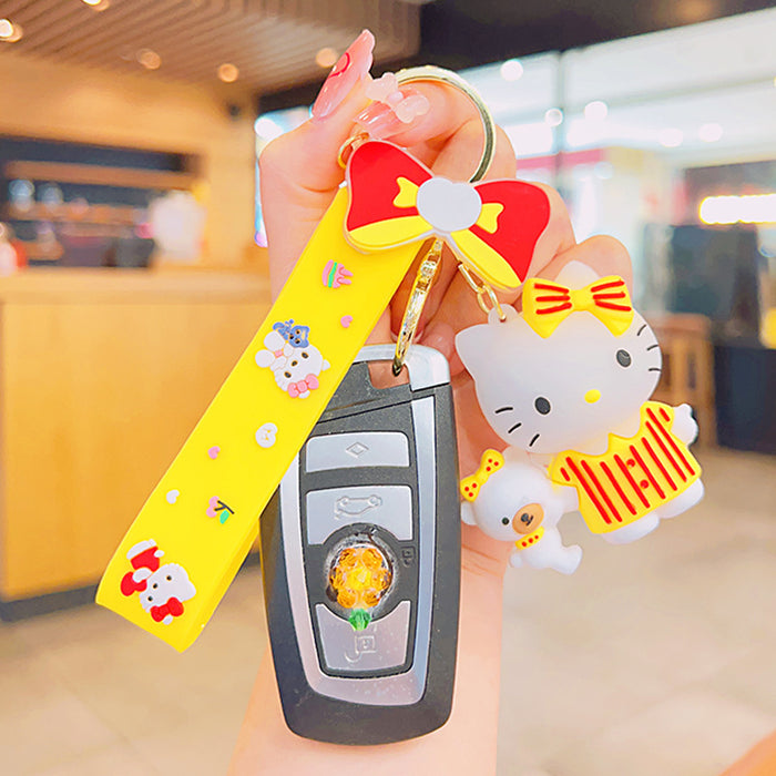 Wholesale Cute 3D Doll Silicone Keychain JDC-KC-MingT135