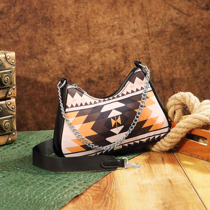 Wholesale Aztec Bohemian style one-shoulder crossbody handbag for women