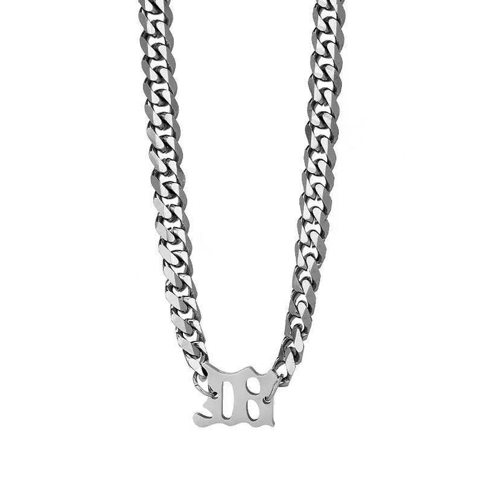 Wholesale Titanium Steel Cuban Men's Thick Necklace JDC-NE-DanY010