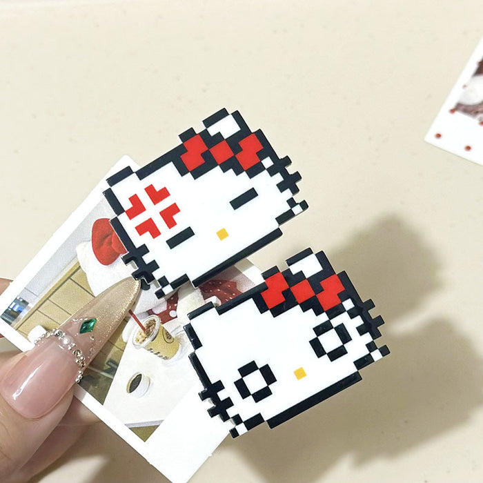 Wholesale Cute pixelated cat hair clip