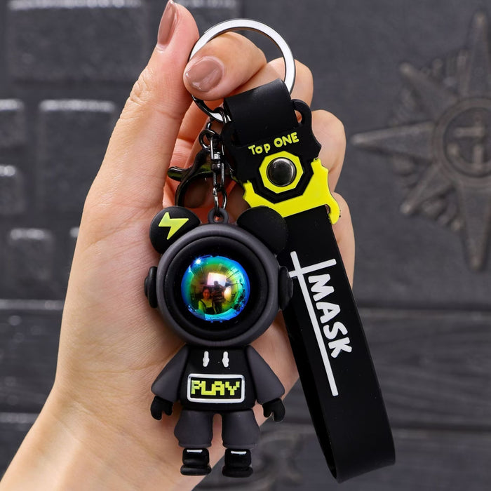 Wholesale  Silicone Doll Keychain Pendant Cartoon Couple  Car Keychain Gift