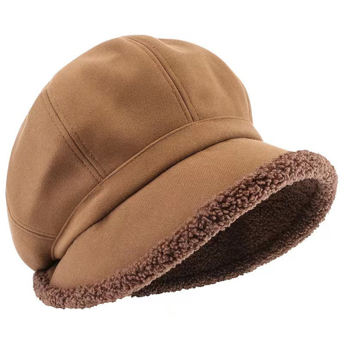 Wholesale Lamb Fleece Fisherman's Hat Versatile Ear Protection Warm and Velvet Hat Autumn and Winter