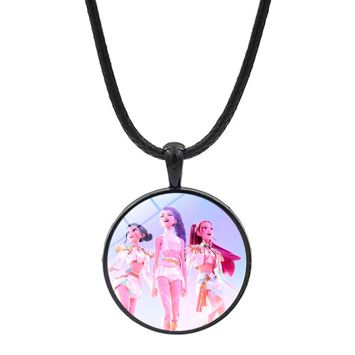 Wholesale Cartoon Anime Pendant Jewelry Sweater Chain Necklace