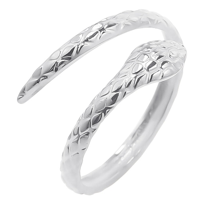 Wholesale Steel titanium gold ring with adjustable tail ring opening
