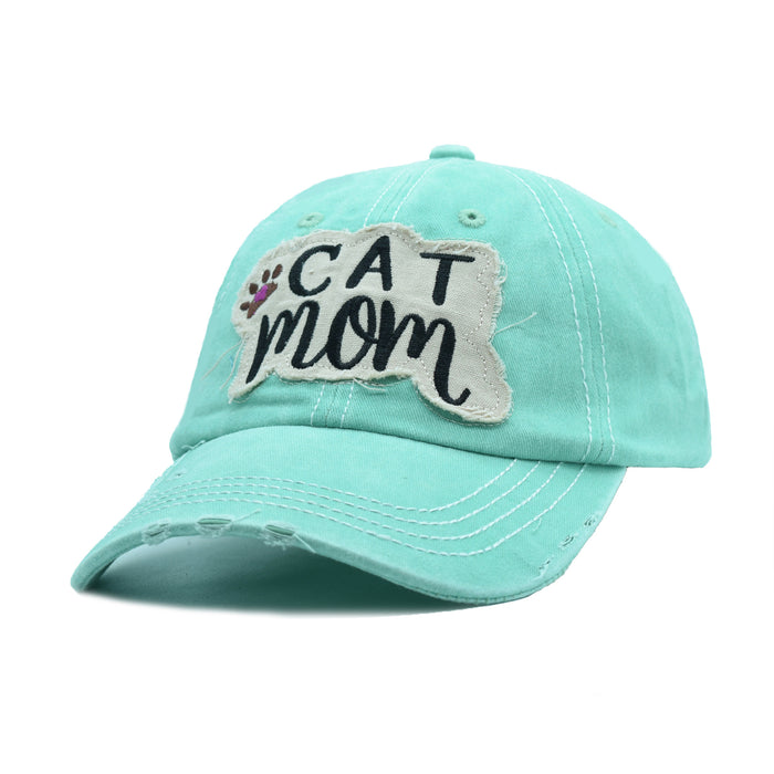 Wholesale Distressed Washed Patch Baseball Cap