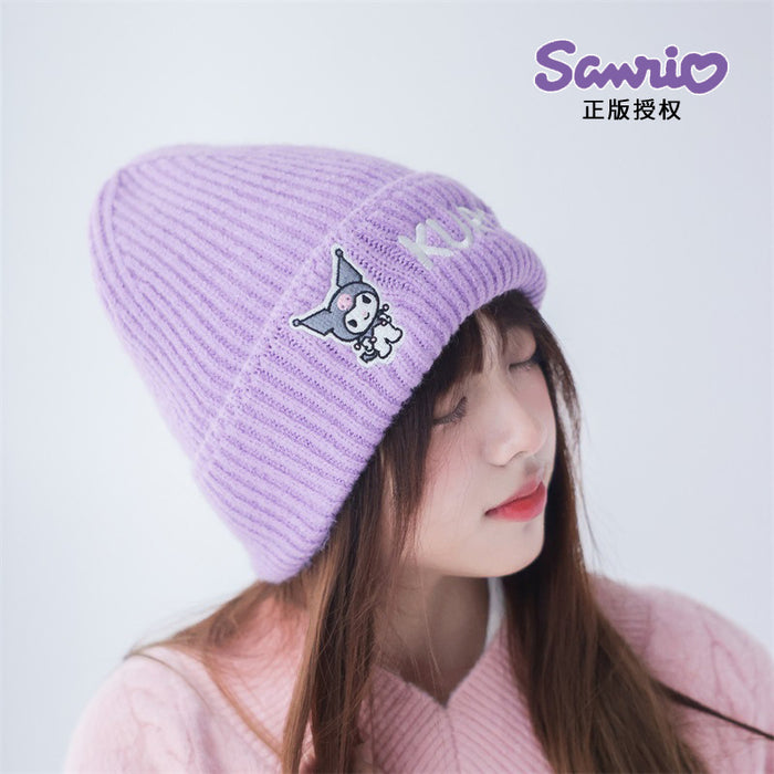 Wholesale Winter Warm Monochrome Knitted Wool Hats Cartoon Cute Hats (S) JDC-FH-Binhong001