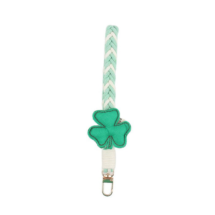Wholesale Cartoon Fruit Cloth Woven Keychain Mobile Phone Lanyard Water Cup Portable Lanyard Bag Hanging