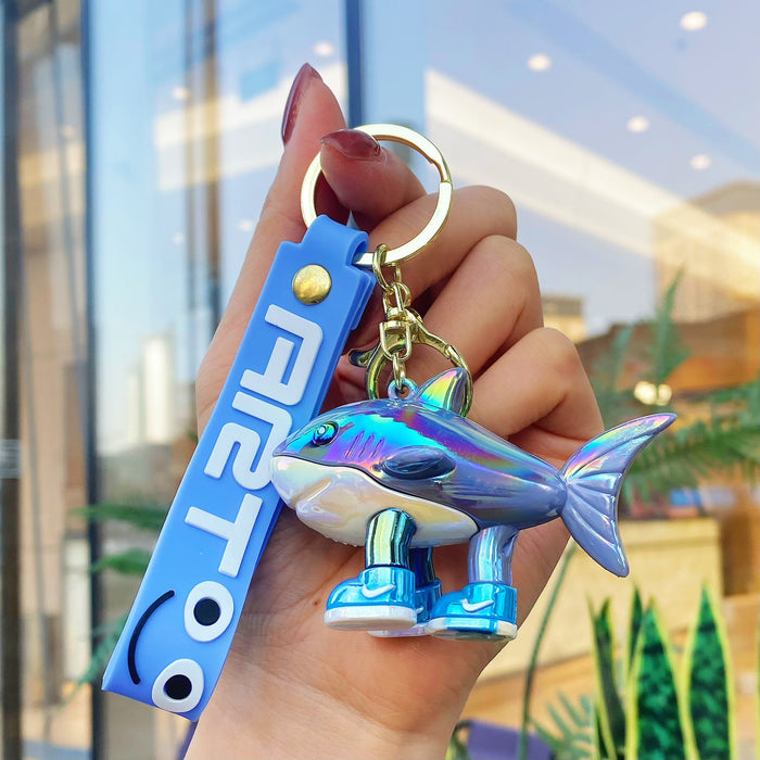 Wholesale 10 PCS Colorful and cute cartoon silicone keychains