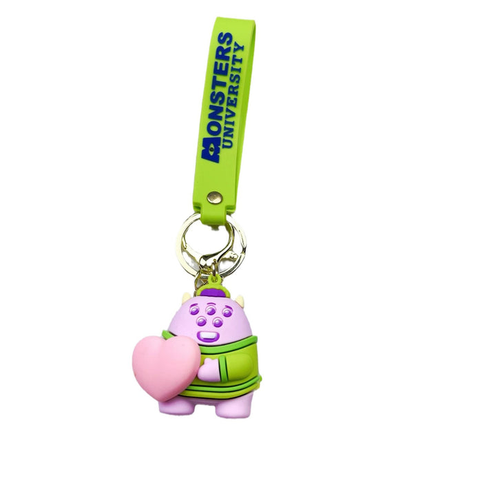 Wholesale Cartoon One-eyed Keychain Pendant Cute Keychain Silicone Doll Monsters University Series Pendant JDC-KC-YaEn004