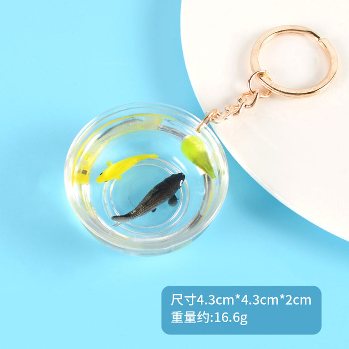 Wholesale Lucky Koi Fish Keychain Bag Charm Car Key Accessory Gift For Resale MOQ≥5