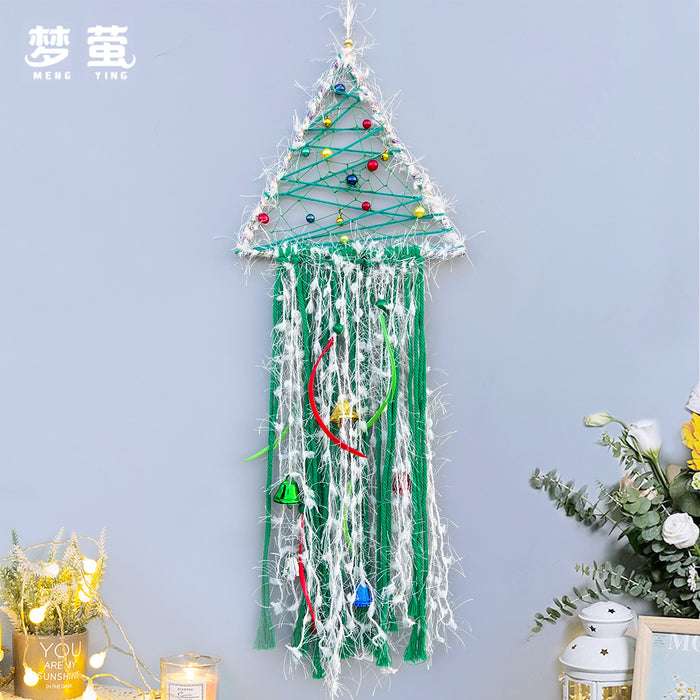 Wholesale Christmas Tree Dream Catcher Wind Chime Decorative Hanging Ornament MOQ≥2
