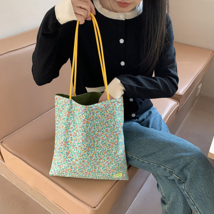 Wholesale Floral Shoulder Bag Printed Premium Versatile Bag Fashion Canvas Bag Canvas Bag