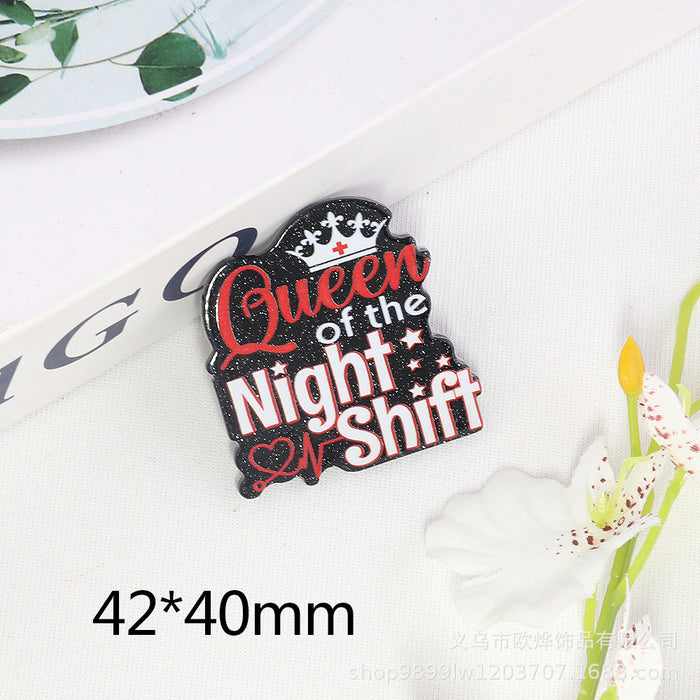 Wholesale Cartoon Rainbow Love Beverage Acrylic Pin DIY Patch Accessories JDC-FK-OuYie008