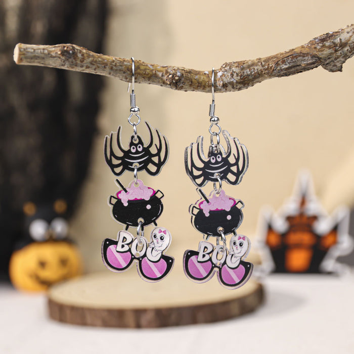Wholesale  Civet Cat Ghost Earrings Acrylic Earrings