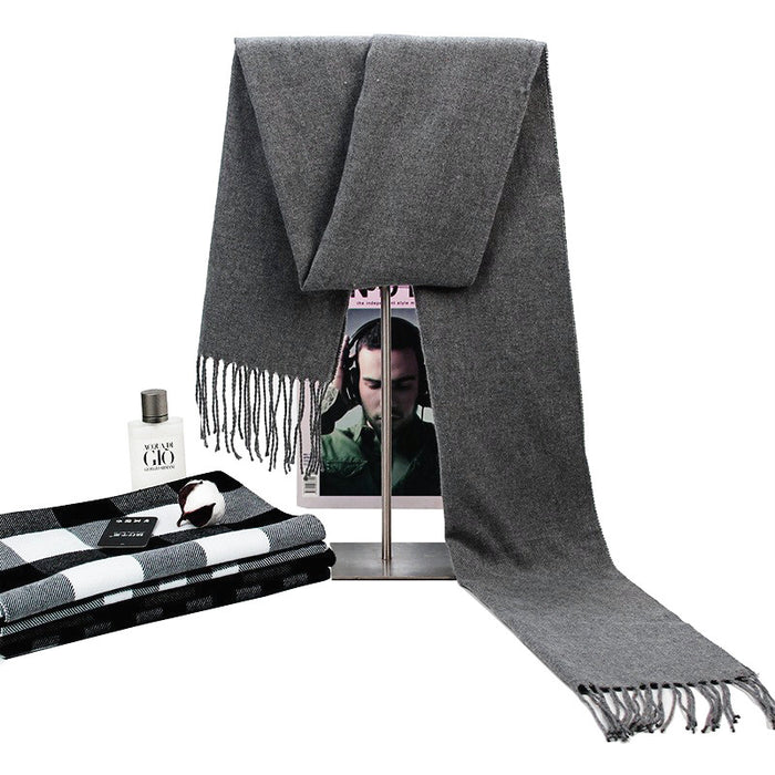 Wholesale  Casual Brushed Thick British Plaid Long