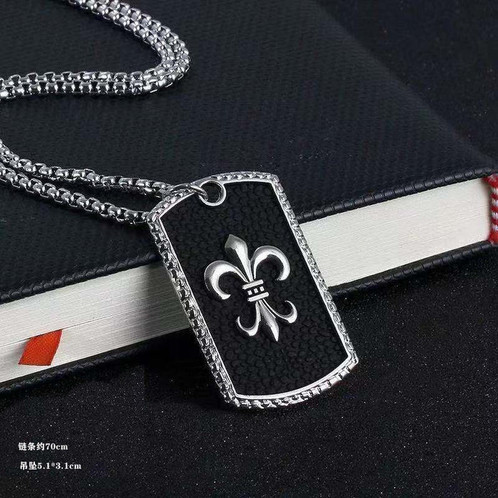 Wholesale Titanium Steel Alloy Pendant Necklace JDC-NE-DanY007