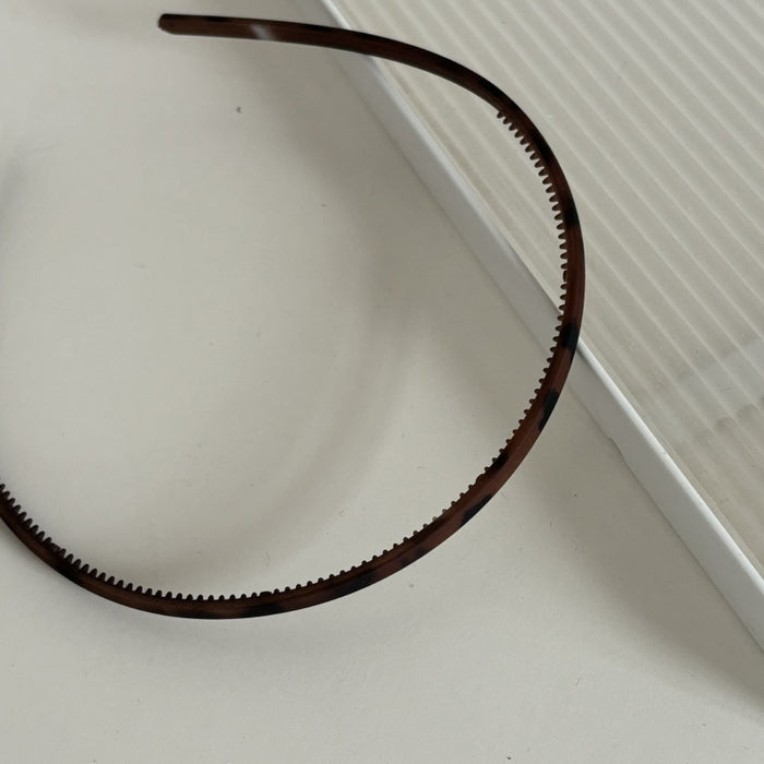 Wholesale Frosted Minimalist Leopard Acrylic Basic Hair Band Women