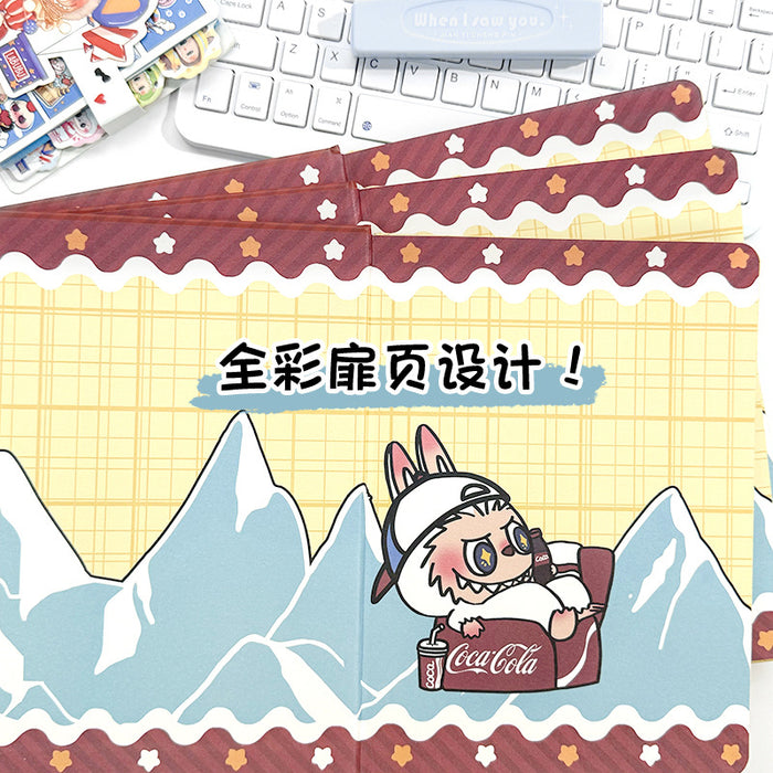 Wholesale 5pcs Cola Color Page Hard Shell Notebook Cartoon Notepad Hand Ledger Student Diary