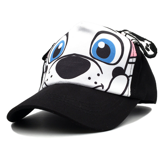 Wholesale Children' s Spring/ Summer Sunshade Cartoon Baseball Cap with Cute 3D Dog