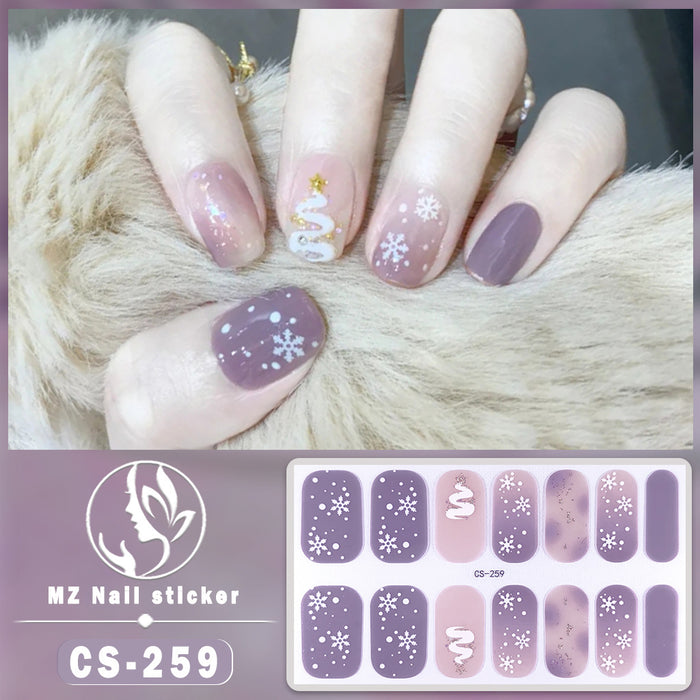 Wholesale No-bake Gel Waterproof Long-lasting 3D Nail Stickers JDC-NS-ARS006