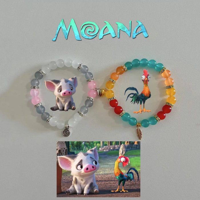 Wholesale bat guitar love butterfly IP love magnetic attraction men and women couples bracelet elastic bracelet