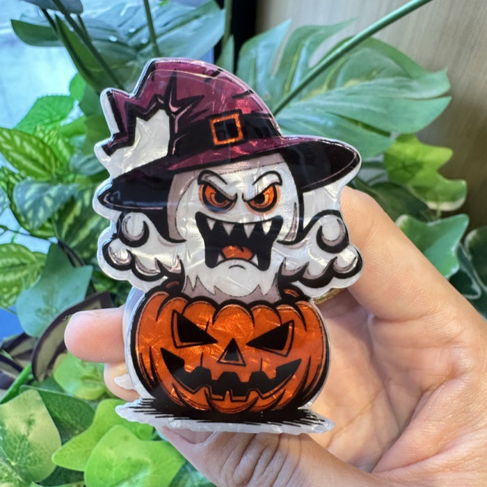 Wholesale  devil claw clip funny pumpkin shark clip creative back of the head hair clip personality half-tied ponytail clip