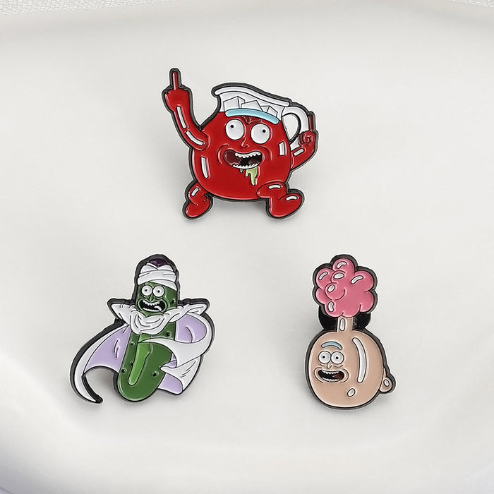 Wholesale Cartoon Brooch Zinc Alloy Lapel Pin Jewelry Accessory Boutique