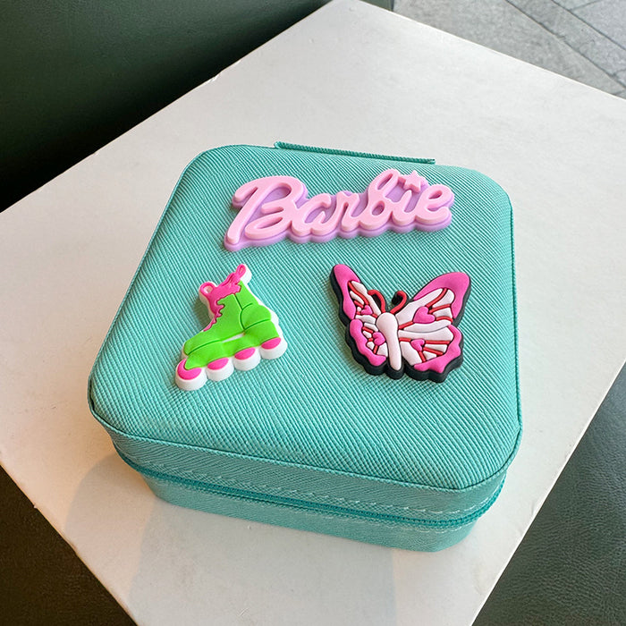Wholesale Portable letter  Jewelry Box ins style sweet cute travel stud earrings necklace jewelry storage box