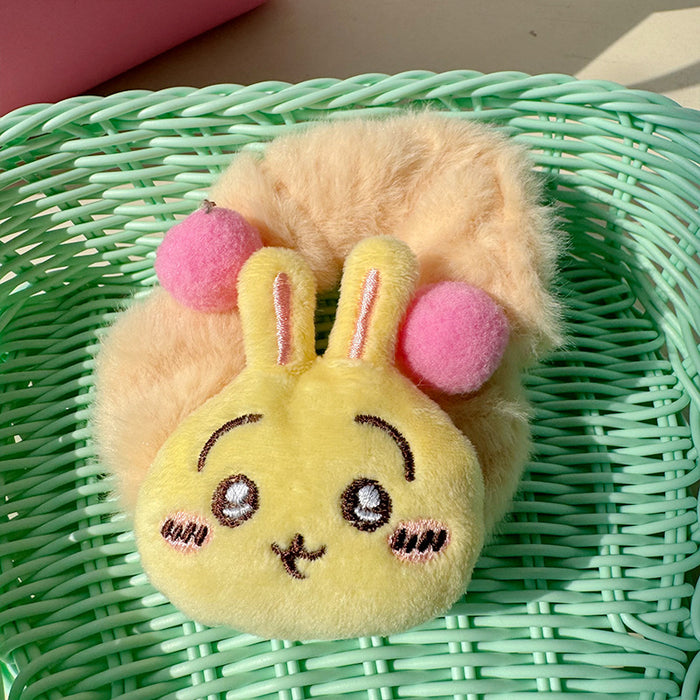 Wholesale Hair Ball Hair Accessories Rubber Tendon Small Intestine Hair Ring  Cartoon Lovable Giyka Wow Small Eight Hair Rope Head