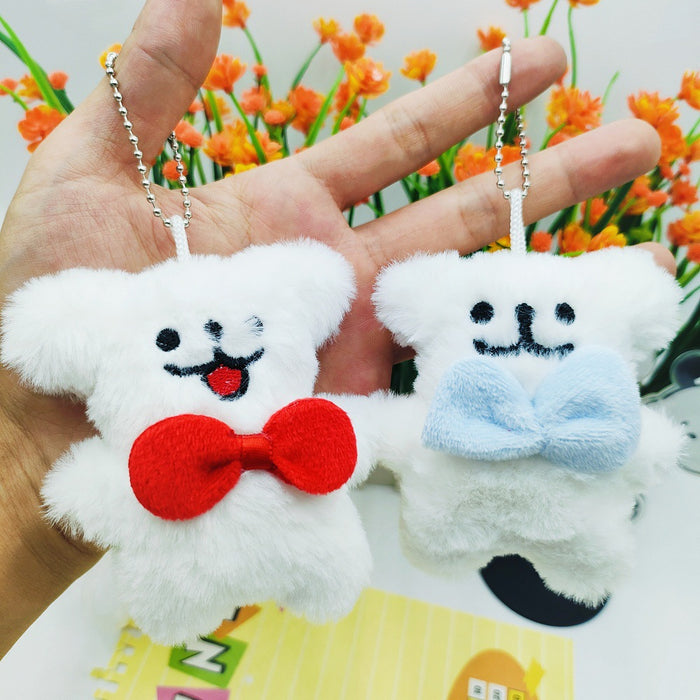 Wholesale Cartoon Plush Pendant Student School Bag Keychain Doll Pendant Cute