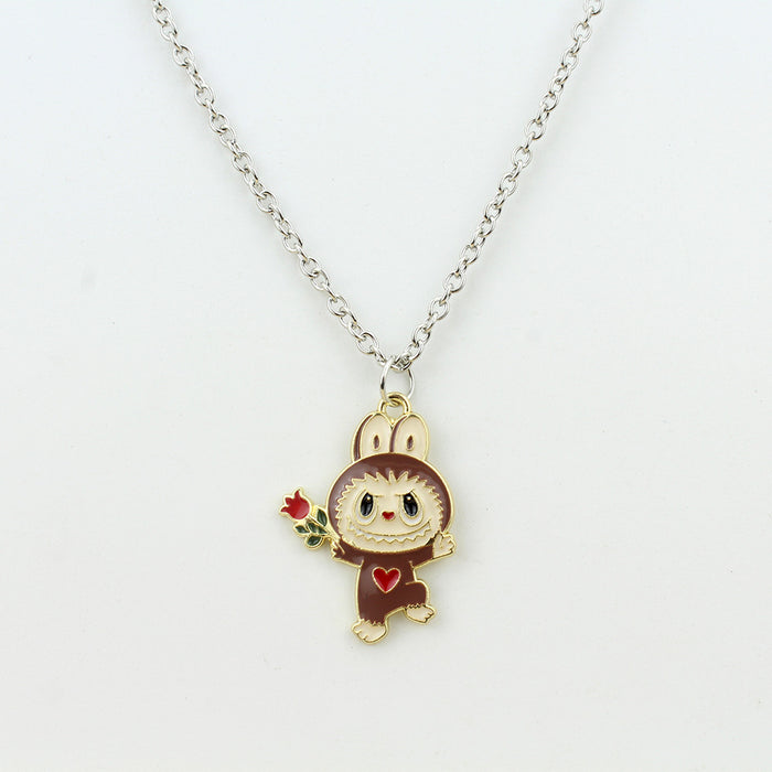Wholesale Cartoon Jewelry Alloy Dripping Oil  Necklace