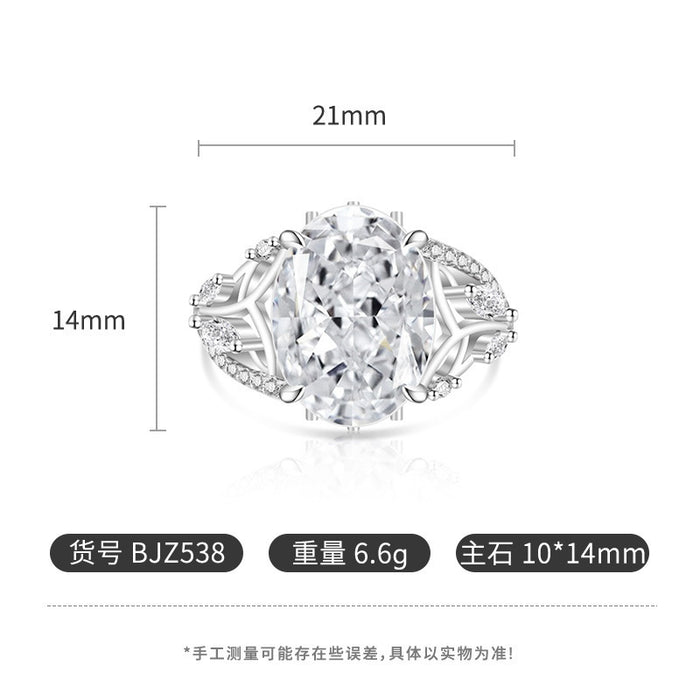 Wholesale Ice Flower Cut Floral Fairy Ring Real Gold Plated Copper White CZ Geometric Everyday Jewelry
