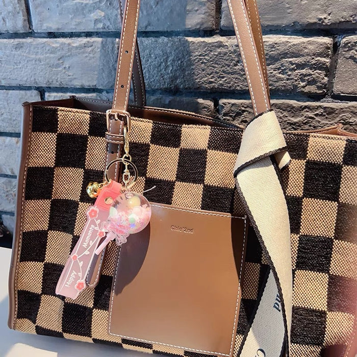 Wholesale Flowing Sand in Oil Floating Lollipop Keychain JDC-KC-MiaoY056