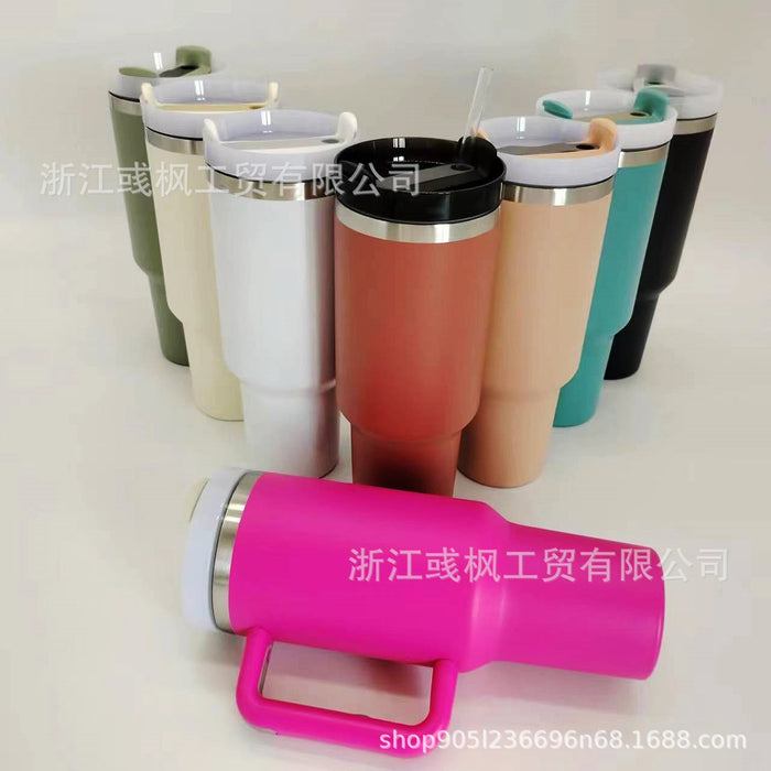 Wholesale Trendy Insulated Stainless Steel Water Bottle 40oz with Handle MOQ≥2
