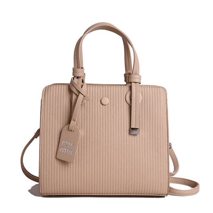 Wholesale New fashionable bucket bag, simple casual hand-held shoulder bag, versatile commuting diagonal cross bag for women