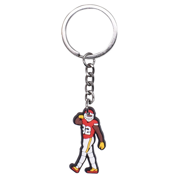 Wholesale of 10PCS Rugby PVC Keychains JDC-KC-SuWen001