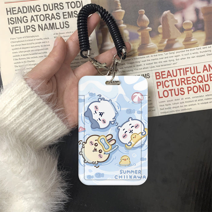 Wholesale Cute Cartoon Card Holder Lanyard Keychain