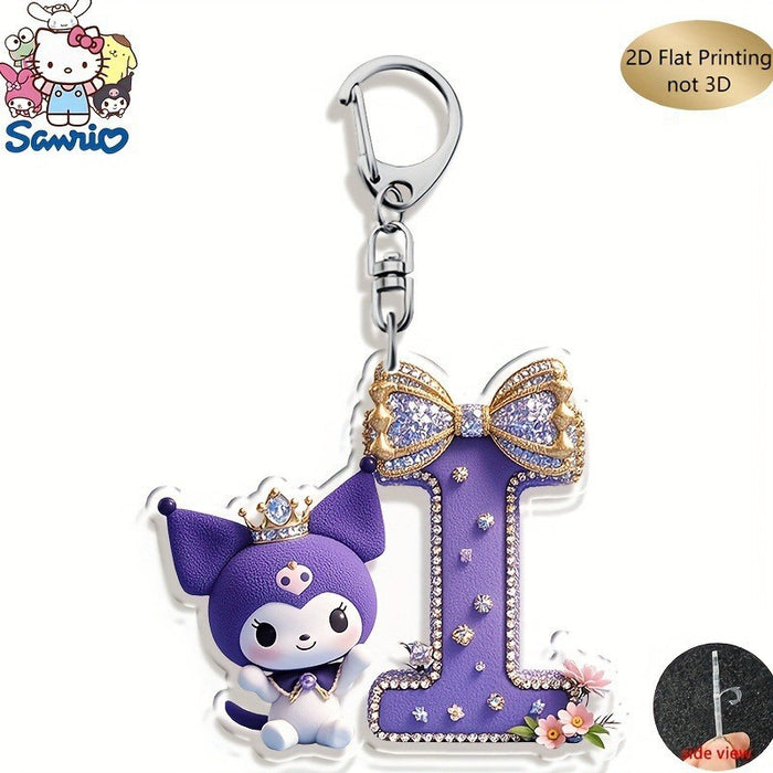 Wholesale Acrylic 26 Letter Alphabet Keychain Set Cute Cartoon Design MOQ≥2