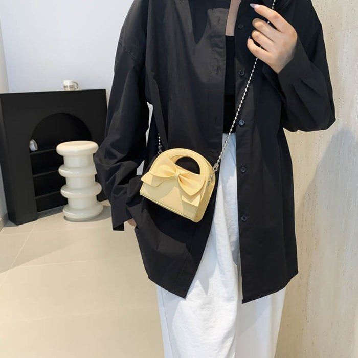 Wholesale Children's bag new fashion bow handbag niche candy color mini crossbody bag