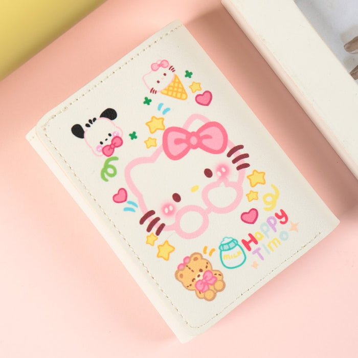 Wholesale  women's short wallet cute cartoon certificate coin purse card bag