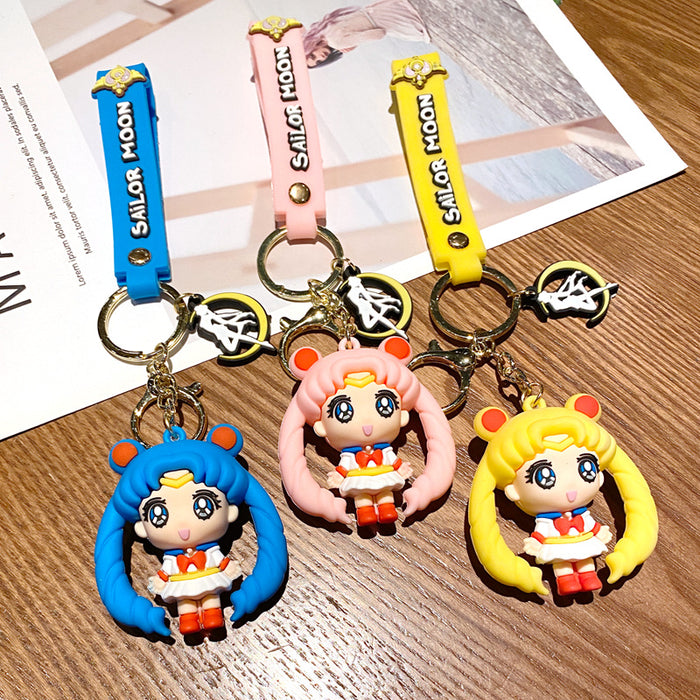 Wholesale Cartoon Cartoon keychain creative car key chain ring accessories bag pendant female