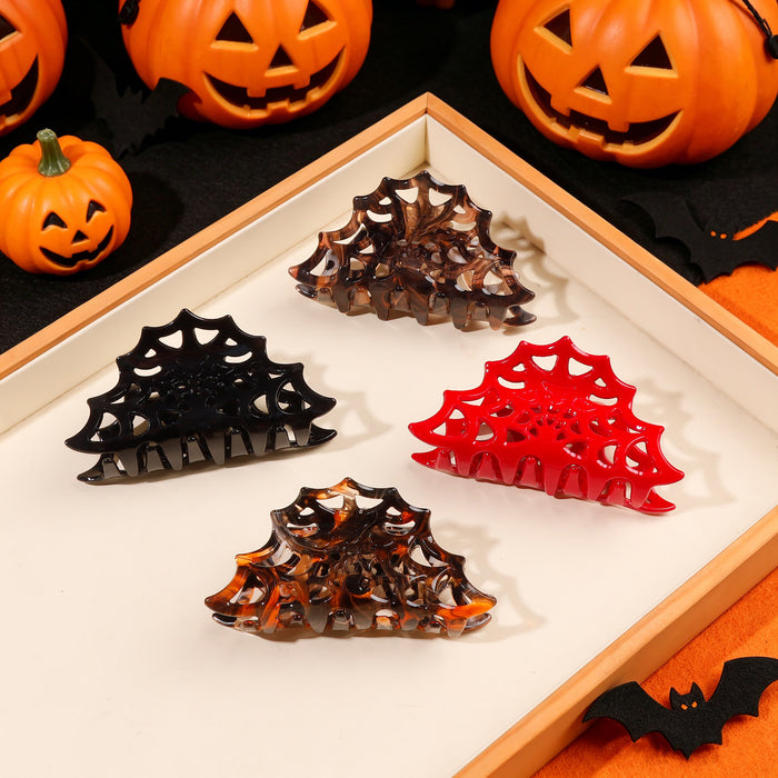 Wholesale   Web Hollow Shark Hair Clip Women S Tortoiseshell Gothic Hair Claw Fashion Accessory Boutique Resale