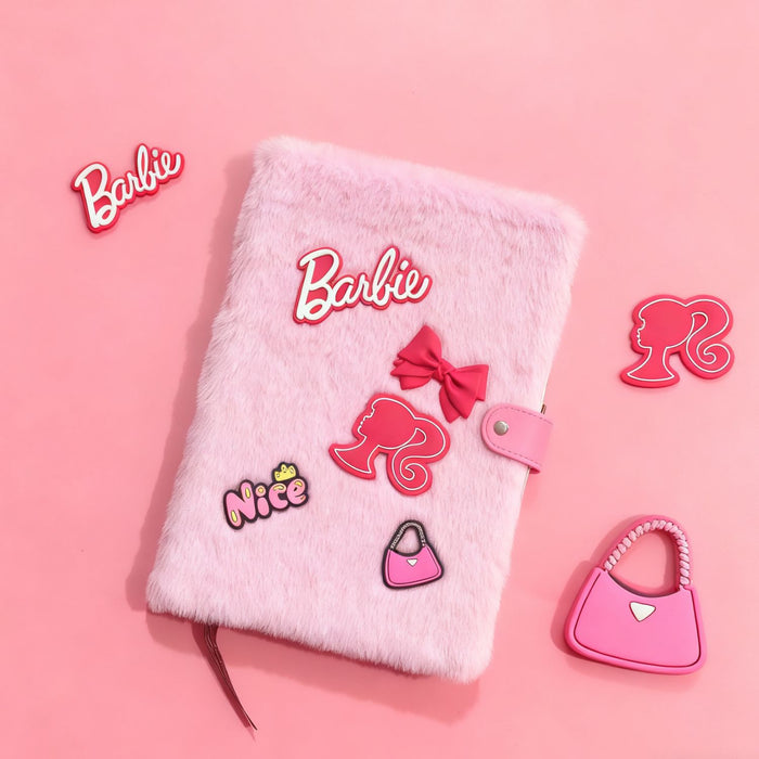 Wholesale A5 Plush Notebook with Creative Design DIY Decor Accessory Gift for Girls