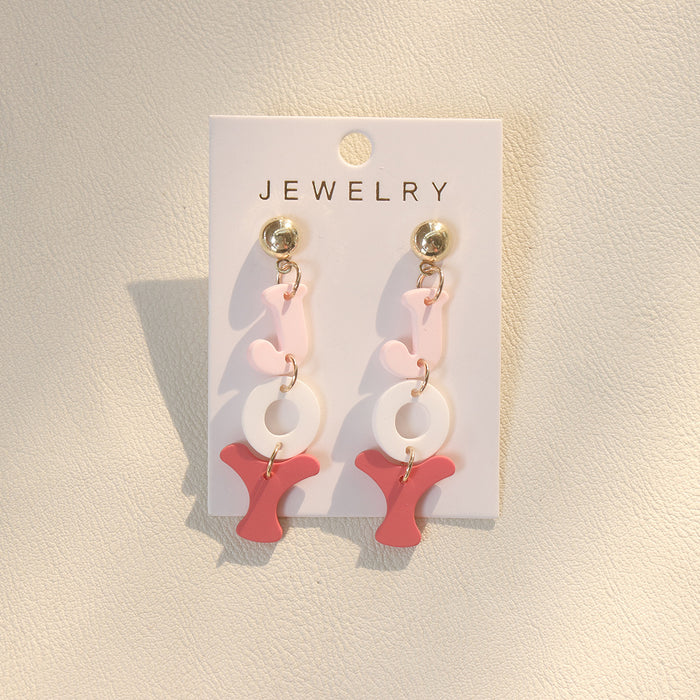 Wholesale Cute Christmas Acrylic Drop Earrings