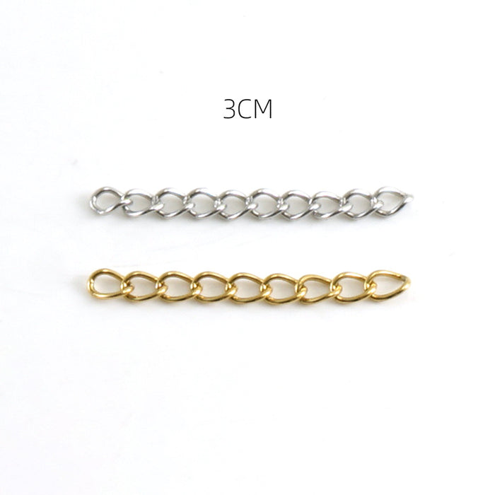 Wholesale Stainless Steel DIY Handmade Jewelry Necklace Accessories Extension Chain JDC-NE-ZhongYao003