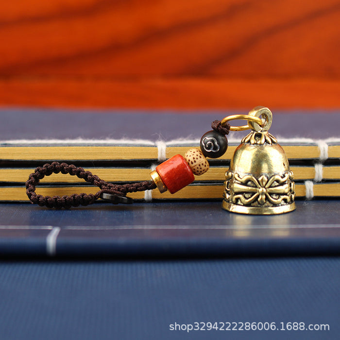 Wholesale Handmade brass bells, car keychains, accessories, creative gifts, men's and women's key pendants
