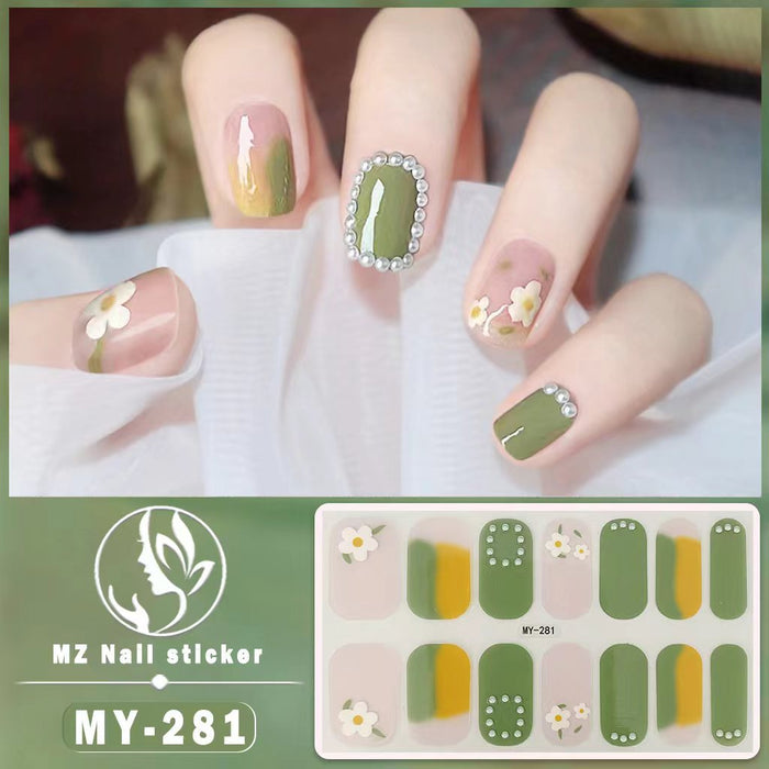 Wholesale 14 Pieces/sheet Butterfly Bake Free Gel Nails Kits Nail Stickers JDC-NS-ARS002