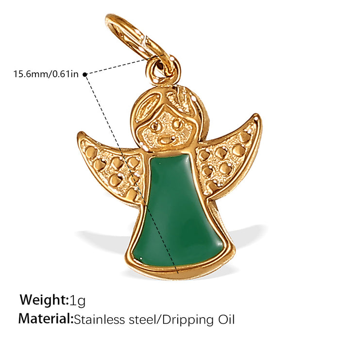 Wholesale DIY Stainless Steel Gold-Plated Necklace Pendant Accessories