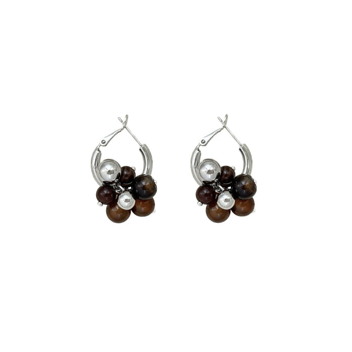 Wholesale Natural stone earrings for women, niche high-end earrings, light luxury earrings, ear rings, ear buckles, accessories